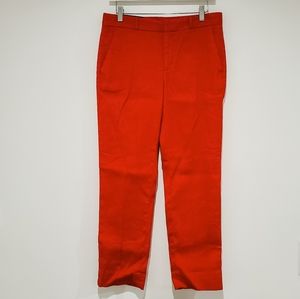 Banana Republic Red Linen Avery Pants sz 4